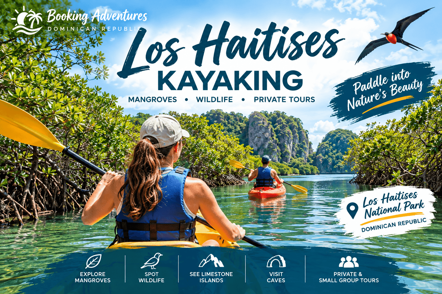 Los Haitises Kayaking | Mangrov, bèt sovaj ak vwayaj prive